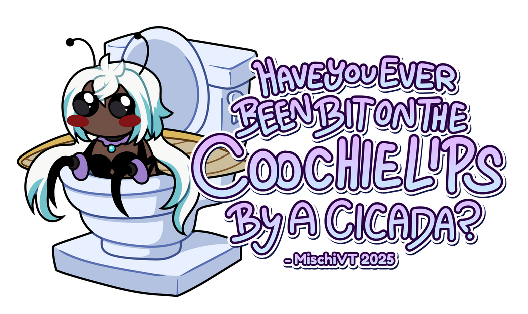 Cicada Coochie Sticker by Befish